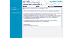 Desktop Screenshot of fnf.educatio.hu